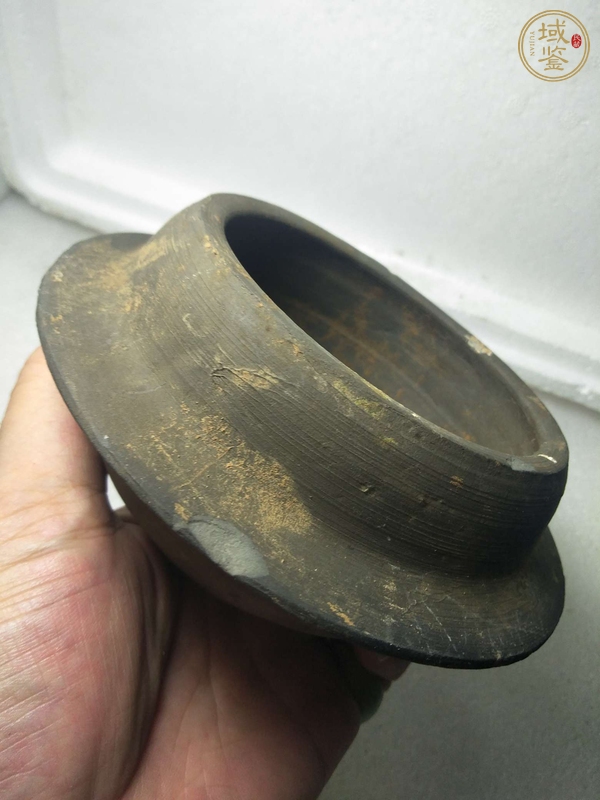 古玩陶瓷灰陶缽真品鑒賞圖