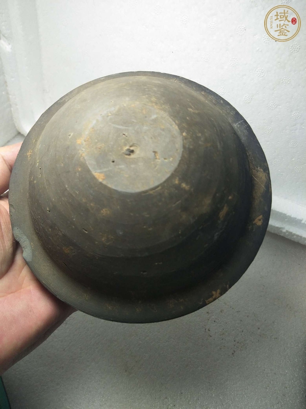 古玩陶瓷灰陶缽真品鑒賞圖