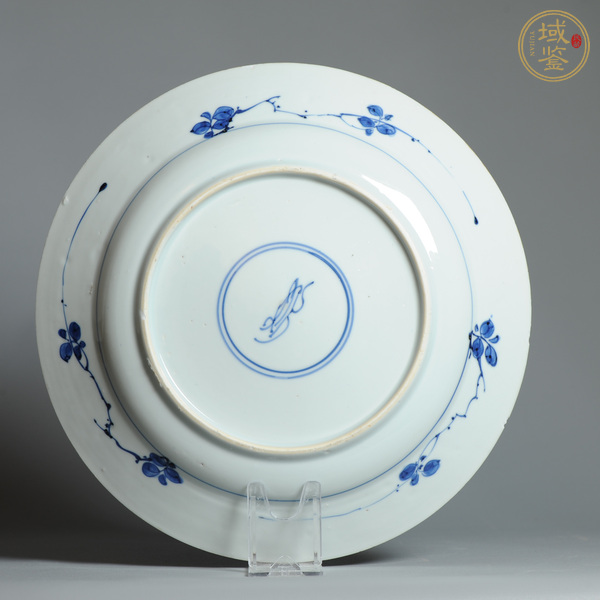 古玩陶瓷青花花鳥紋盤真品鑒賞圖