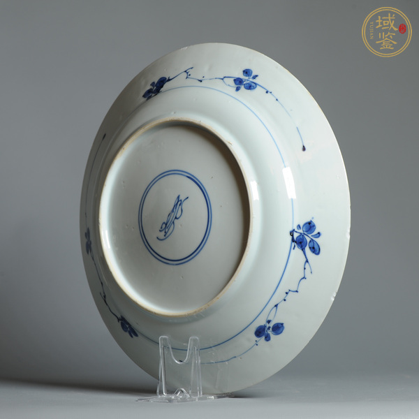 古玩陶瓷青花花鳥紋盤真品鑒賞圖