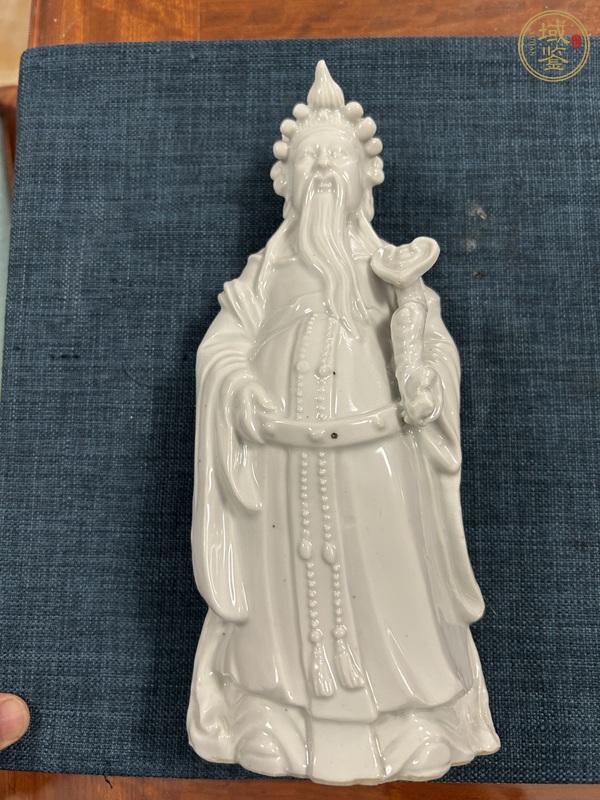 古玩陶瓷三星高照圖塑像真品鑒賞圖