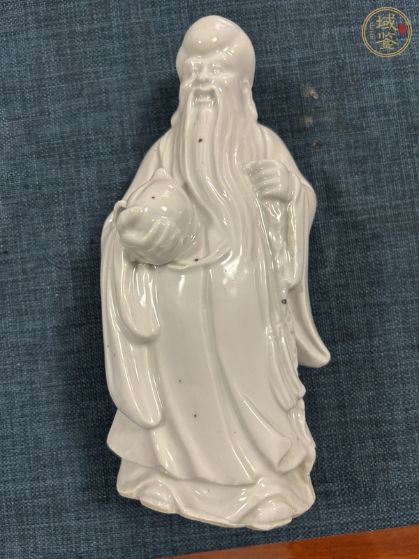 古玩陶瓷三星高照圖塑像真品鑒賞圖