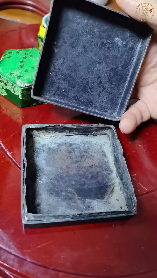 古玩銅器銅墨盒真品鑒賞圖