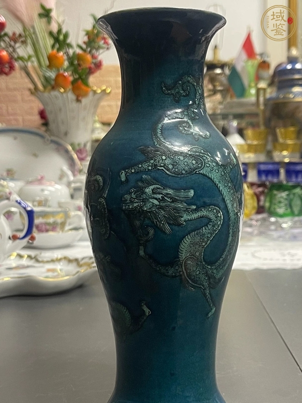 古玩龍紋瓶真品鑒賞圖