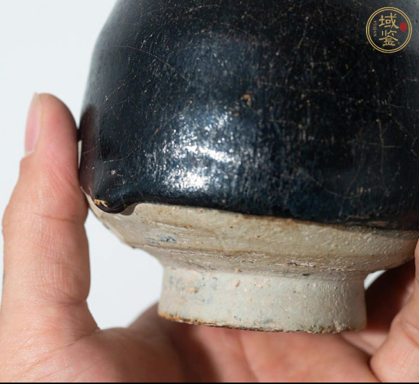 古玩陶瓷黑釉玉壺春瓶真品鑒賞圖