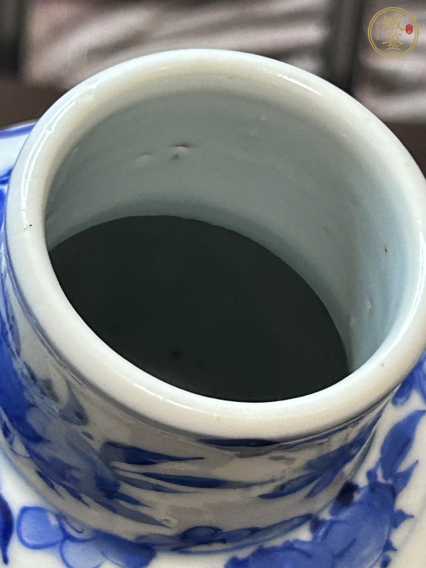 古玩陶瓷青花人物故事紋雞腿瓶真品鑒賞圖