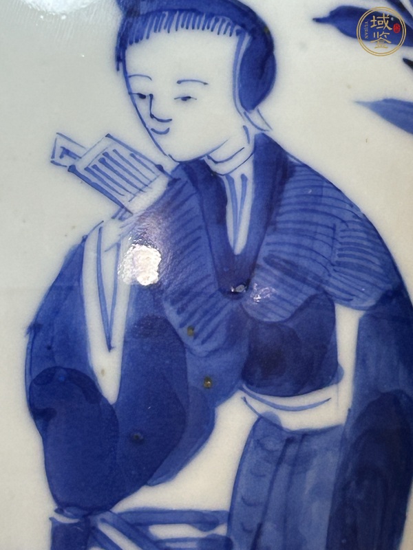 古玩陶瓷青花人物故事紋雞腿瓶真品鑒賞圖