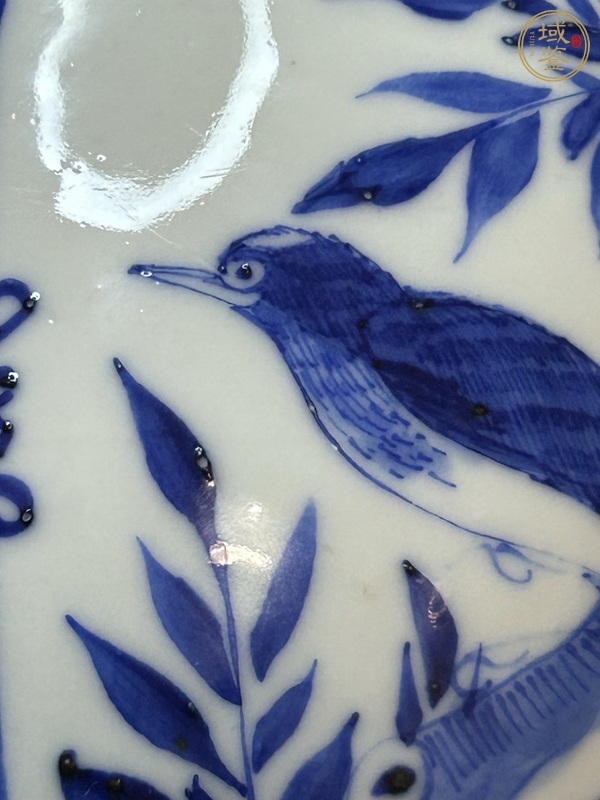 古玩陶瓷青花人物故事紋雞腿瓶真品鑒賞圖
