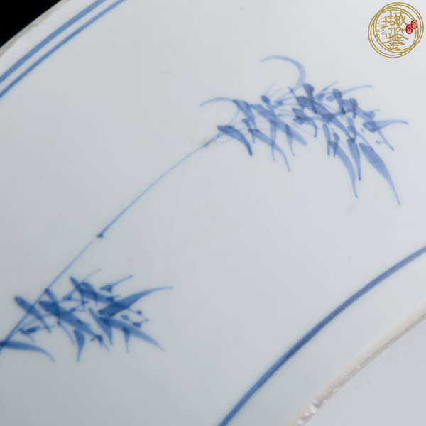 古玩陶瓷青花人物故事紋盤真品鑒賞圖