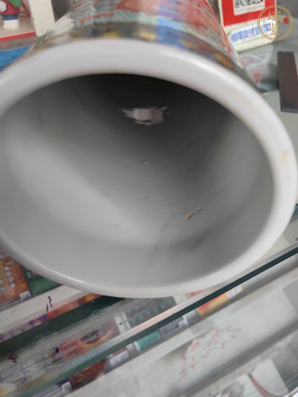 古玩陶瓷創(chuàng)匯 粉彩龍紋帽筒真品鑒賞圖