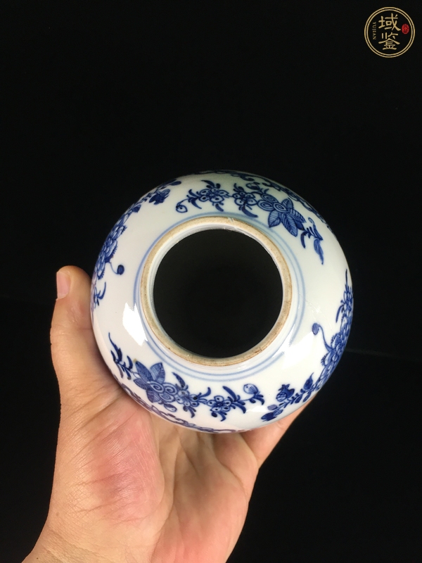 古玩陶瓷青花山水人物紋雞腿瓶真品鑒賞圖