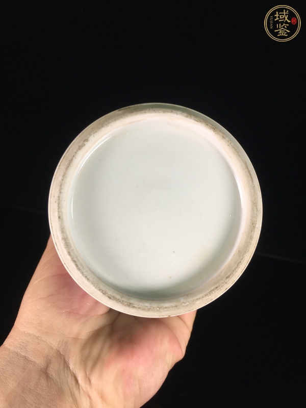 古玩陶瓷青花山水人物紋雞腿瓶真品鑒賞圖
