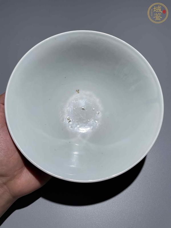 古玩陶瓷青花花卉詩(shī)文碗真品鑒賞圖