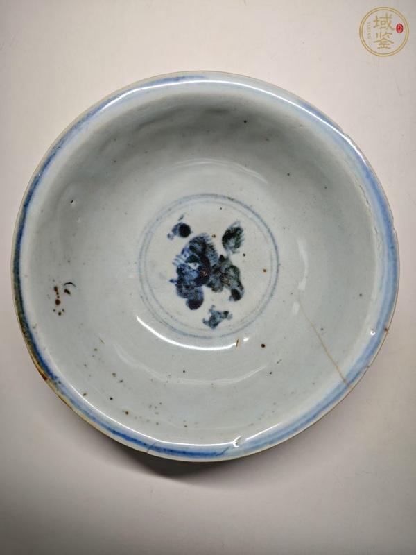 古玩陶瓷青花獅紋碗真品鑒賞圖