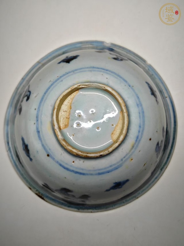 古玩陶瓷青花獅紋碗真品鑒賞圖