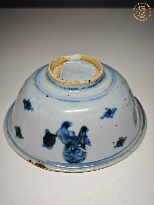古玩陶瓷青花獅紋碗真品鑒賞圖