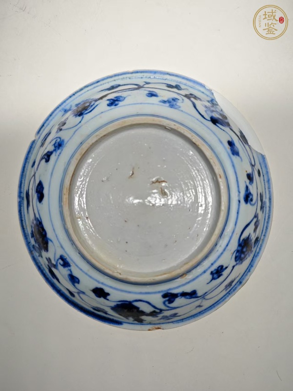 古玩陶瓷青花人物故事紋盤真品鑒賞圖