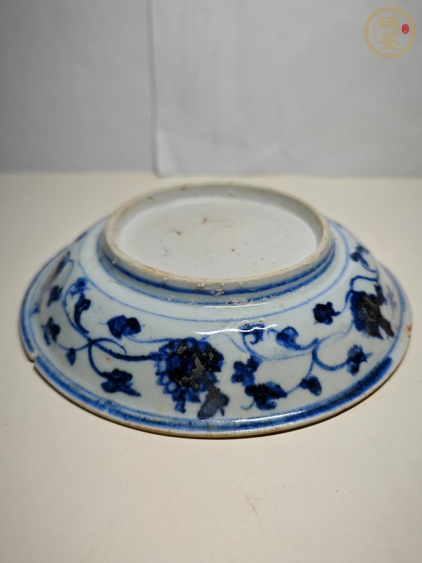 古玩陶瓷青花人物故事紋盤真品鑒賞圖