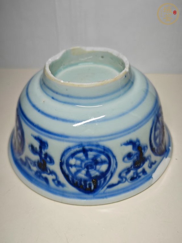 古玩陶瓷青花壽字紋碗真品鑒賞圖
