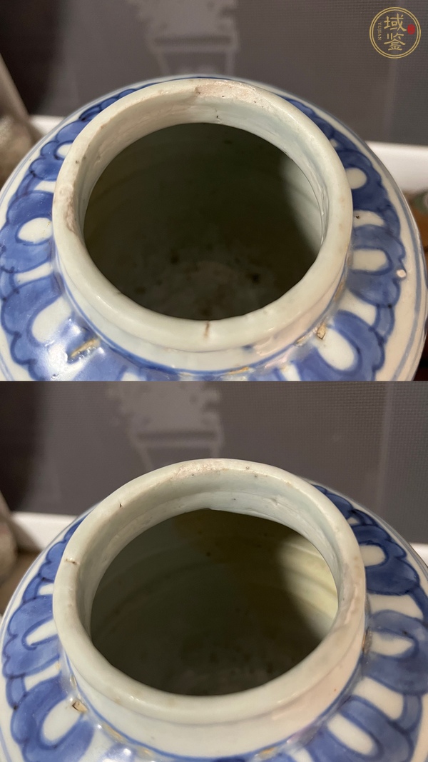 古玩陶瓷青花纏枝花卉紋罐真品鑒賞圖