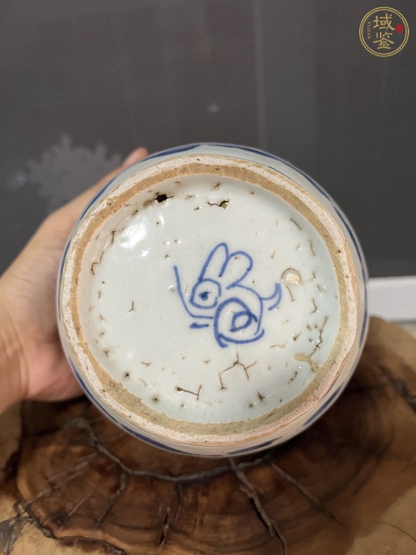 古玩陶瓷青花纏枝花卉紋罐真品鑒賞圖
