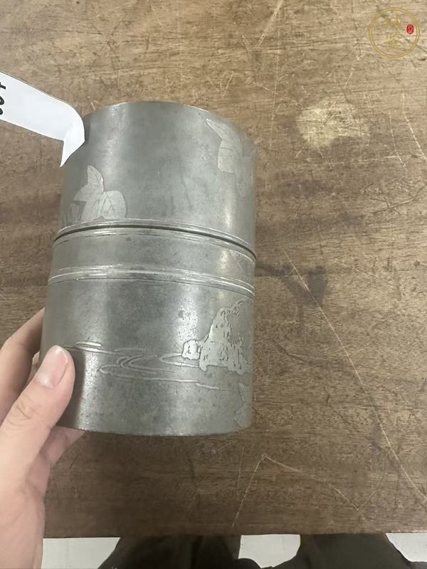 古玩銅器茶葉罐真品鑒賞圖