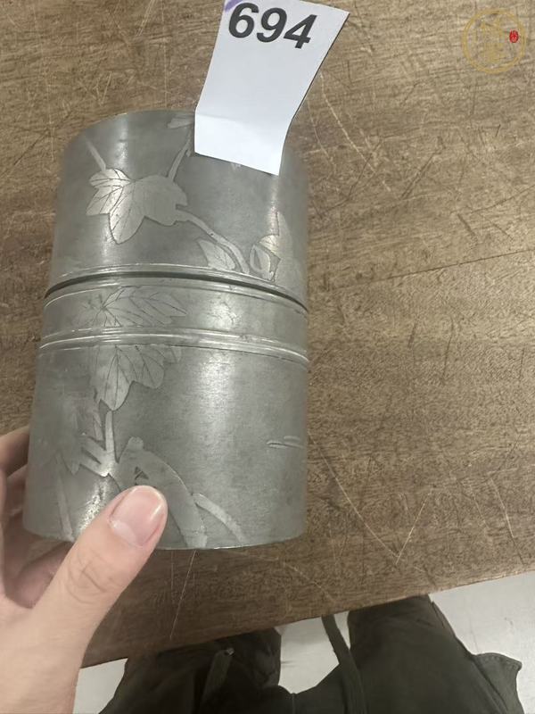 古玩銅器茶葉罐真品鑒賞圖