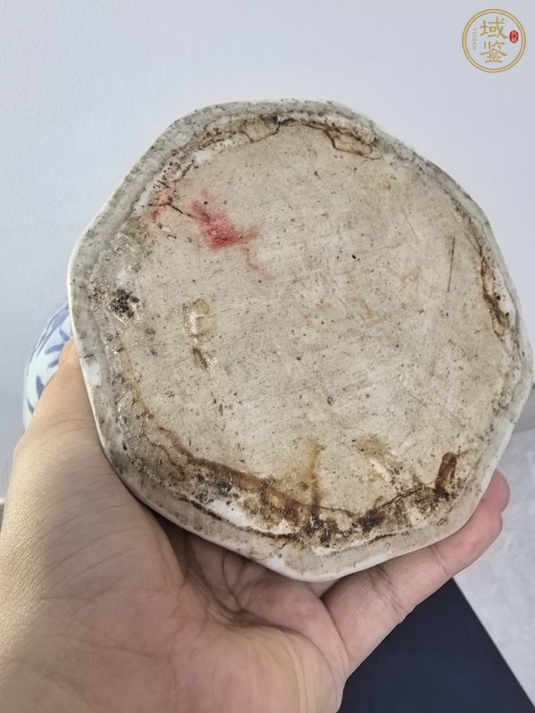 古玩陶瓷青花花鳥紋八方罐真品鑒賞圖