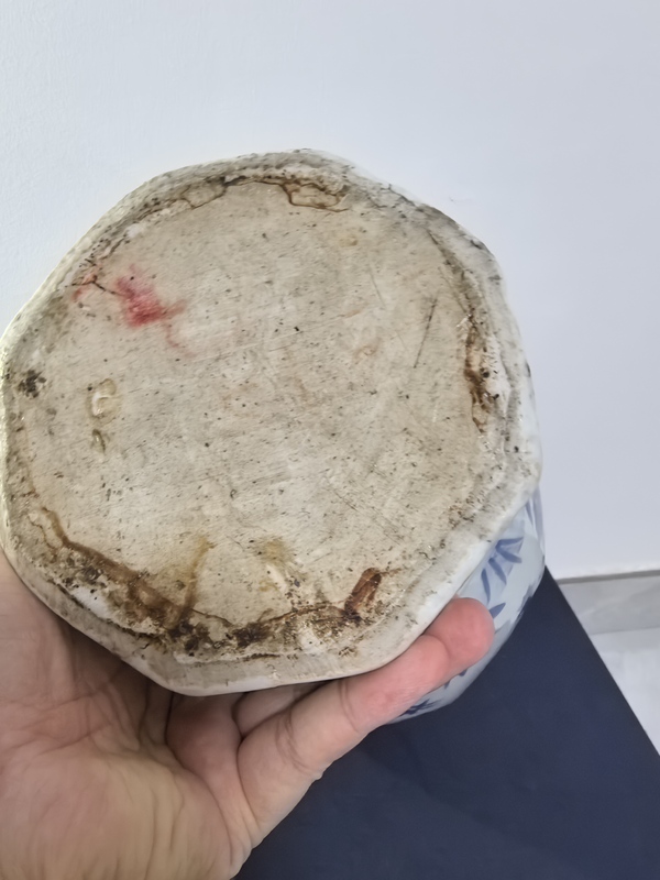 古玩陶瓷明崇禎青花花鳥(niǎo)紋八方罐拍賣(mài)，當(dāng)前價(jià)格49800元