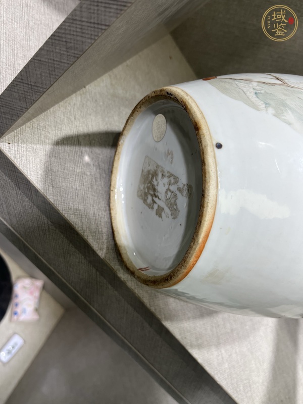 古玩陶瓷馬慶云款撇口瓶真品鑒賞圖