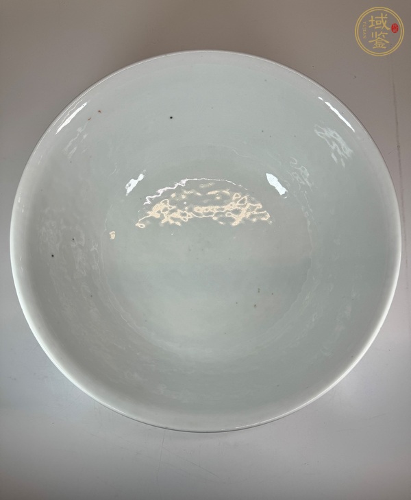 古玩陶瓷清同治 粉彩魚藻紋大碗真品鑒賞圖