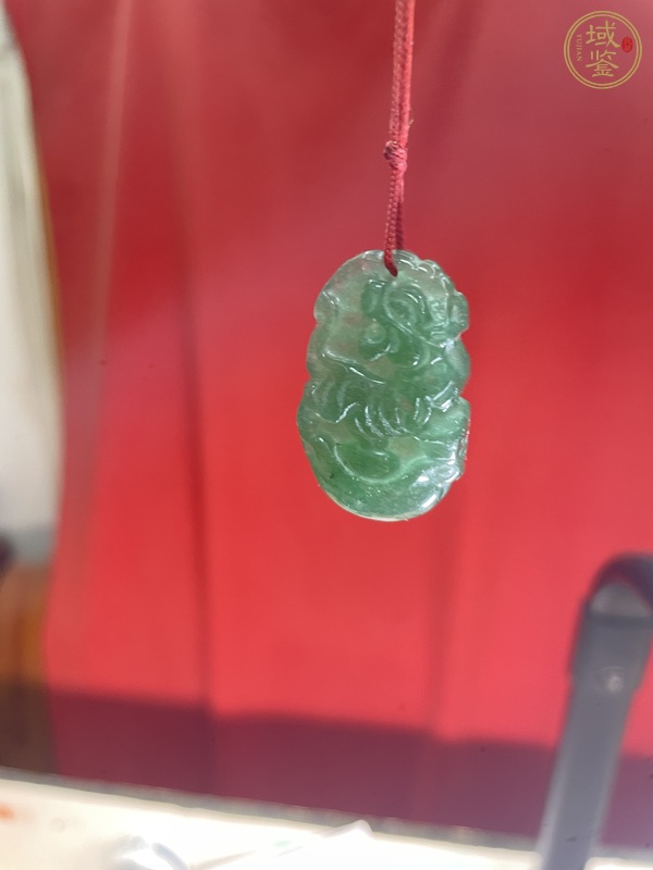 古玩玉器天然翡翠掛件真品鑒賞圖