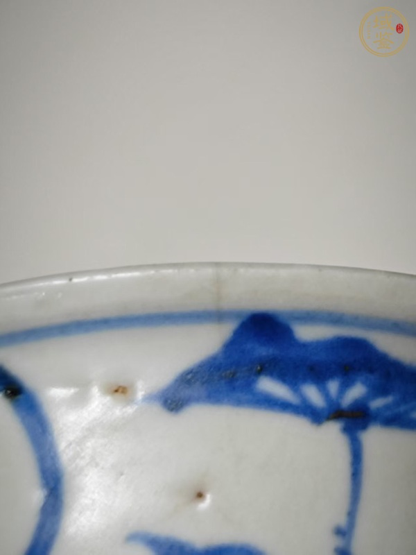 古玩陶瓷青花花卉紋碗真品鑒賞圖