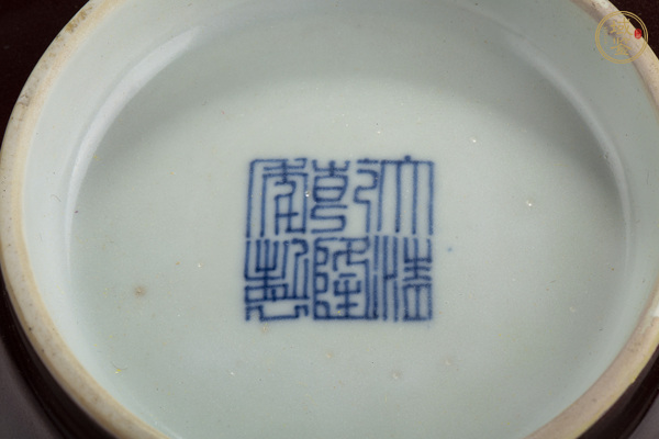 古玩陶瓷清乾隆·霽紅釉大碗真品鑒賞圖