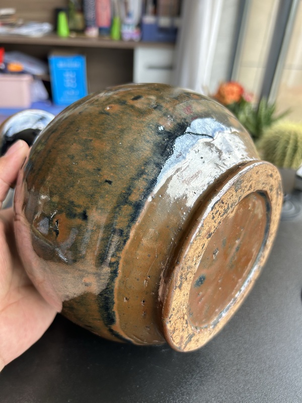 古玩陶瓷明代磁州窯兔毫釉弦紋玉壺春瓶（玉壺春）拍賣，當(dāng)前價(jià)格576元
