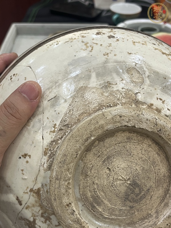 古玩陶瓷磁州窯白地黑花雙耳瓶真品鑒賞圖