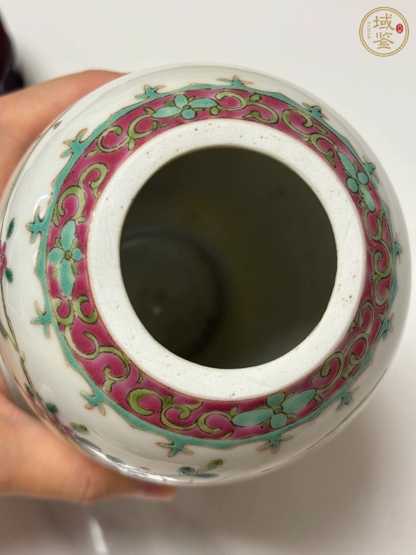 古玩陶瓷花鳥紋粉彩瓶真品鑒賞圖