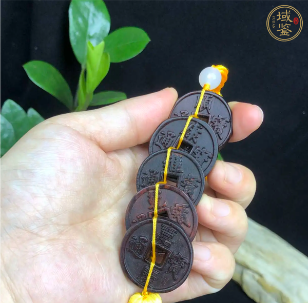 古玩雜項(xiàng)紫檀文玩掛件真品鑒賞圖