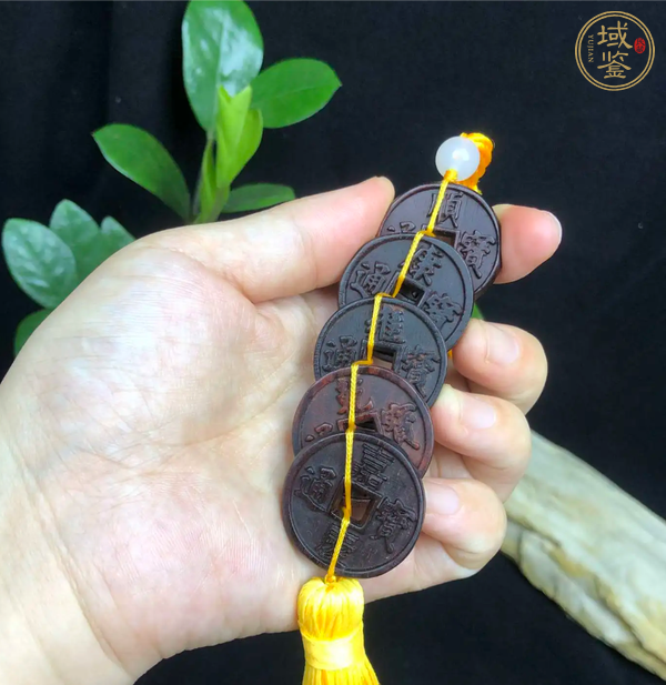 古玩雜項(xiàng)紫檀文玩掛件真品鑒賞圖