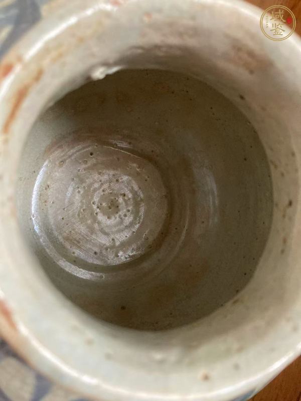 古玩陶瓷花卉紋青花罐真品鑒賞圖
