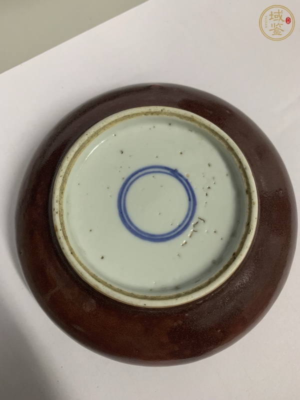古玩陶瓷紅釉洗真品鑒賞圖