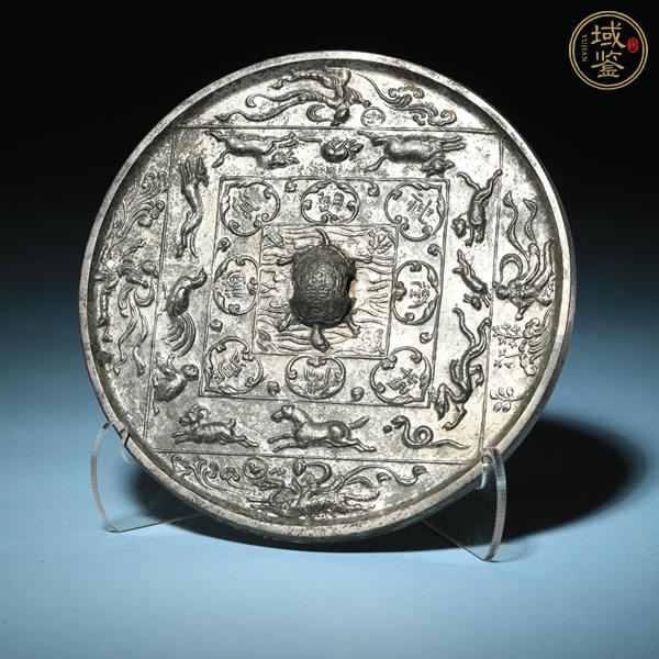 古玩銅器十二生肖飛天鏡真品鑒賞圖