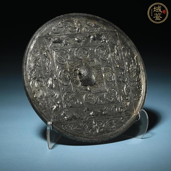 古玩銅器十二生肖飛天鏡真品鑒賞圖