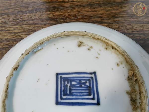 古玩陶瓷清代 五彩花鳥紋盤(日本)真品鑒賞圖