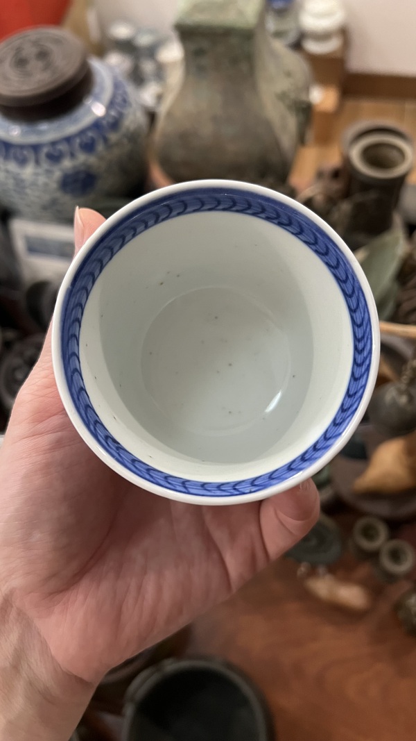 古玩陶瓷民國花卉紋杯拍賣，當(dāng)前價(jià)格399元
