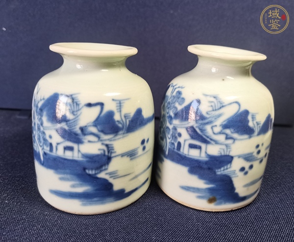 古玩陶瓷青花水盂真品鑒賞圖