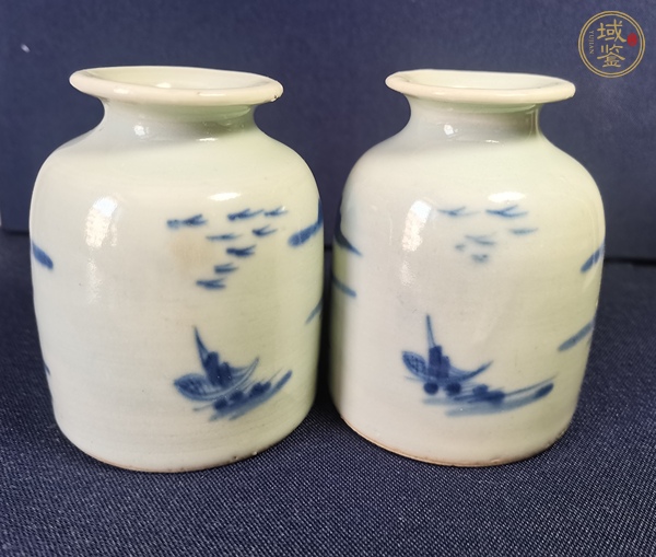 古玩陶瓷青花水盂真品鑒賞圖