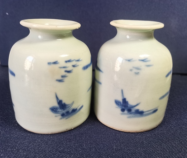 古玩陶瓷青花水盂拍賣，當(dāng)前價格1118元