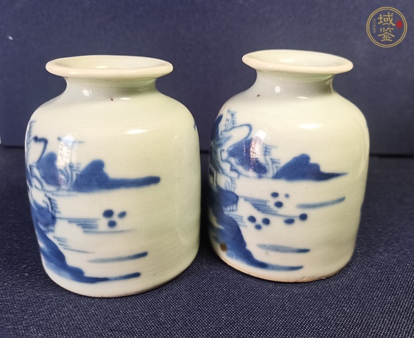 古玩陶瓷青花水盂真品鑒賞圖