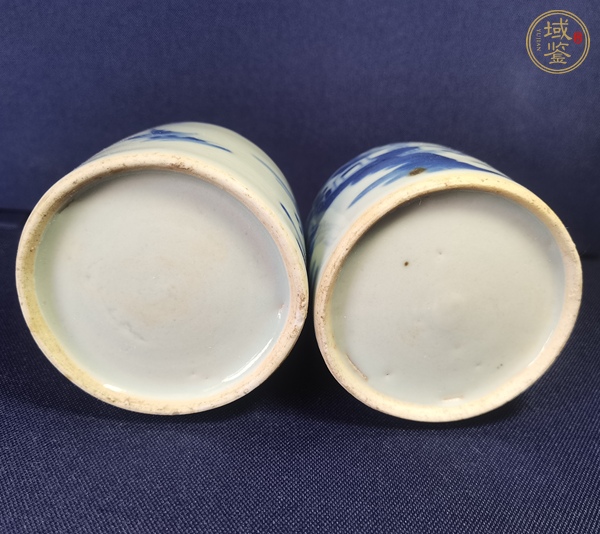 古玩陶瓷青花水盂真品鑒賞圖